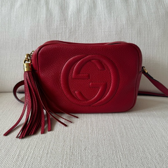 Gucci Small SoHo Disco Bag (Red) - Picture 1 of 3